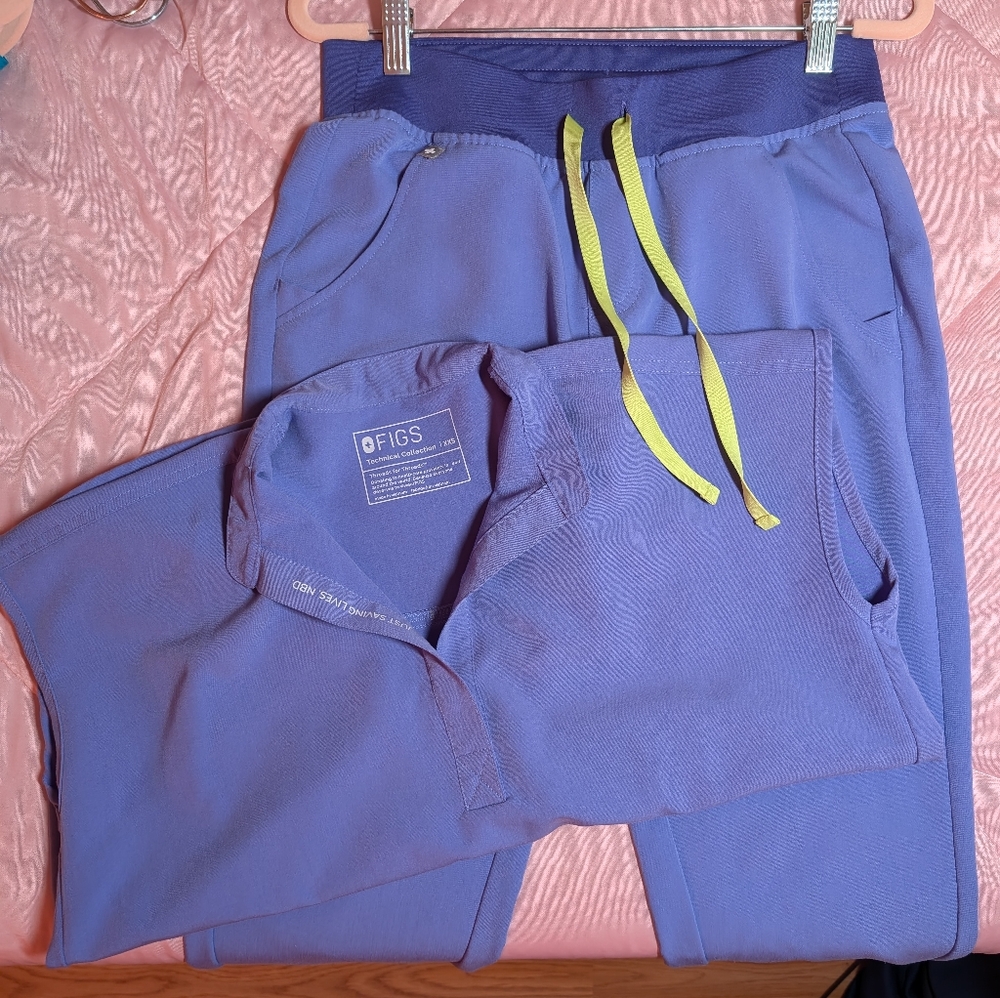 FIGS Blueberry Scrub Set - XXS/XSP